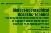 Seminar on Dialect-geographical Acoustic-Tonetics