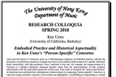 Embodied Practice and Historical Aspectuality  in Ken Ueno’s “Person-Specific” Concertos