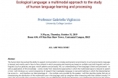 Ecological Language: a multimodal approach to the study of human language learning and processing