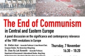 1989-2019, The End of Communism in Central and Eastern Europe: A panel discussion on the significance and contemporary relevance of the 1989 revolutions in Europe  