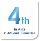 4th in Asia in Arts and Humanities