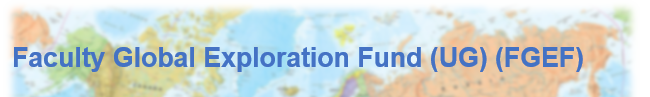 Faculty Global Exploration Fund (UG) (FGEF)