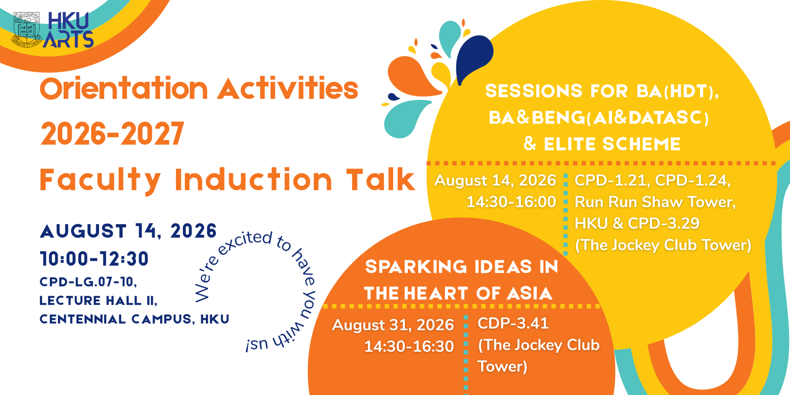 Orientation Activities in 2026-27 Banner