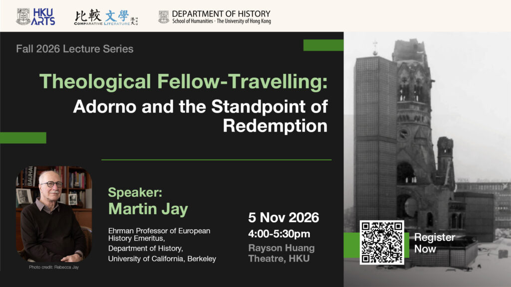 [5 Nov] Theological Fellow-Travelling: Adorno and the Standpoint of Redemption